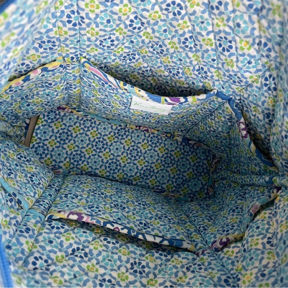 Vera Bradley Y2K Capri Villager Quilted Tote Blue Paisley Set Wallet Wristlet - Picture 4 of 6